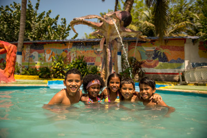 Piscina para niños — Isla Lizamar (Islas del Rosario, Colombi